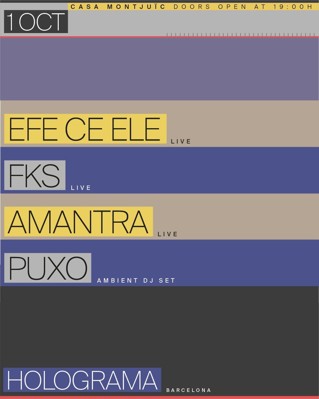 Holograma: AMANTRA + fks + EFE CE ELE + puxo