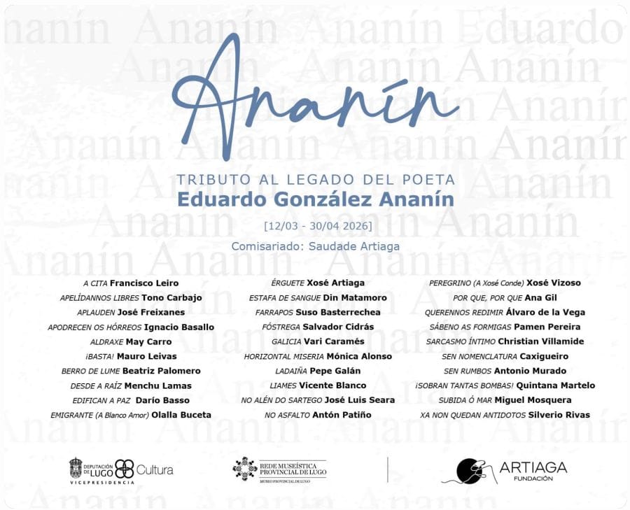 Tributo ao legado do poeta Eduardo González Ananín