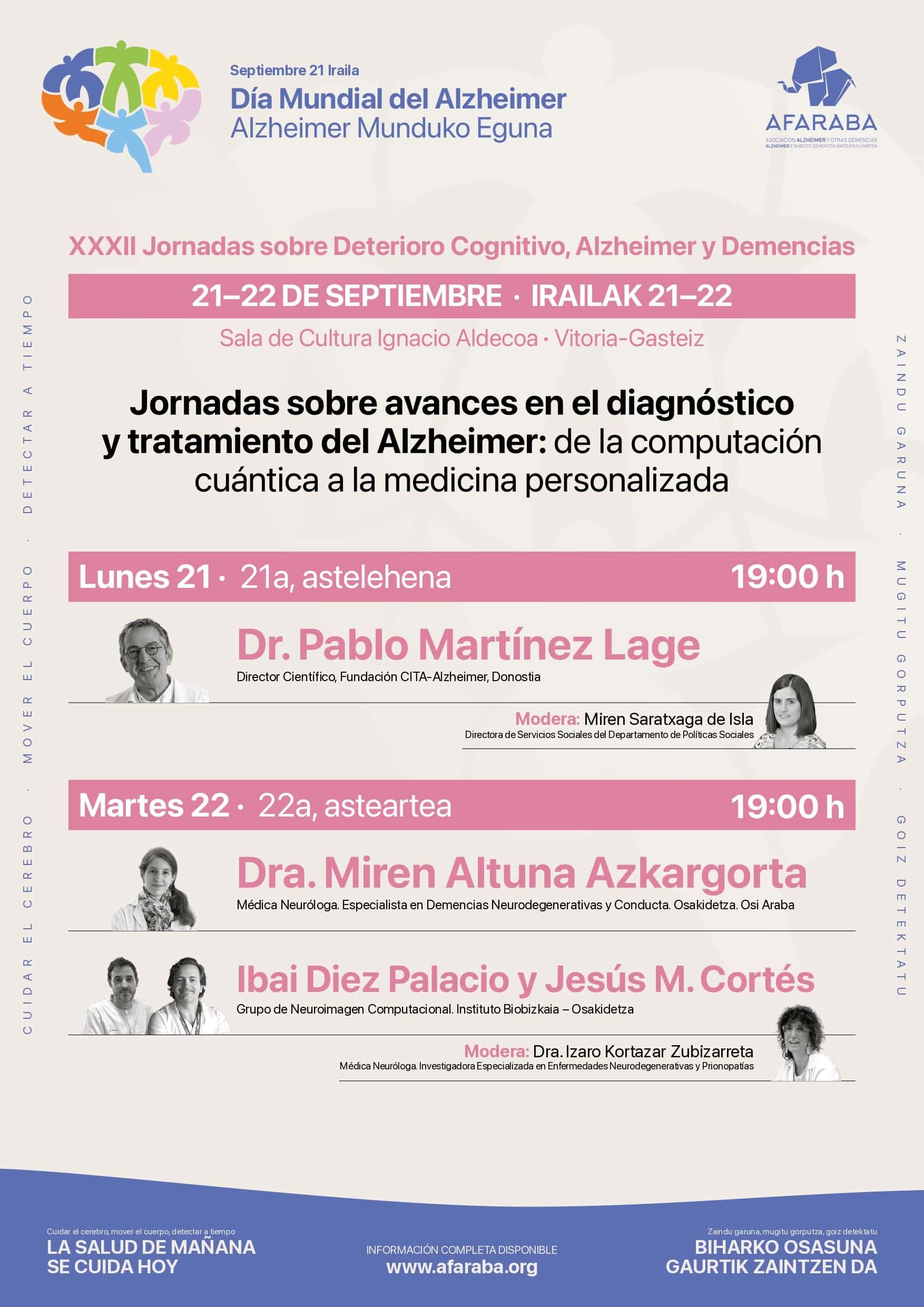 Jornadas sobre avances en el diagnóstico y tratamiento del Alzheimer: de la computación cuántica a la medicina personalizada