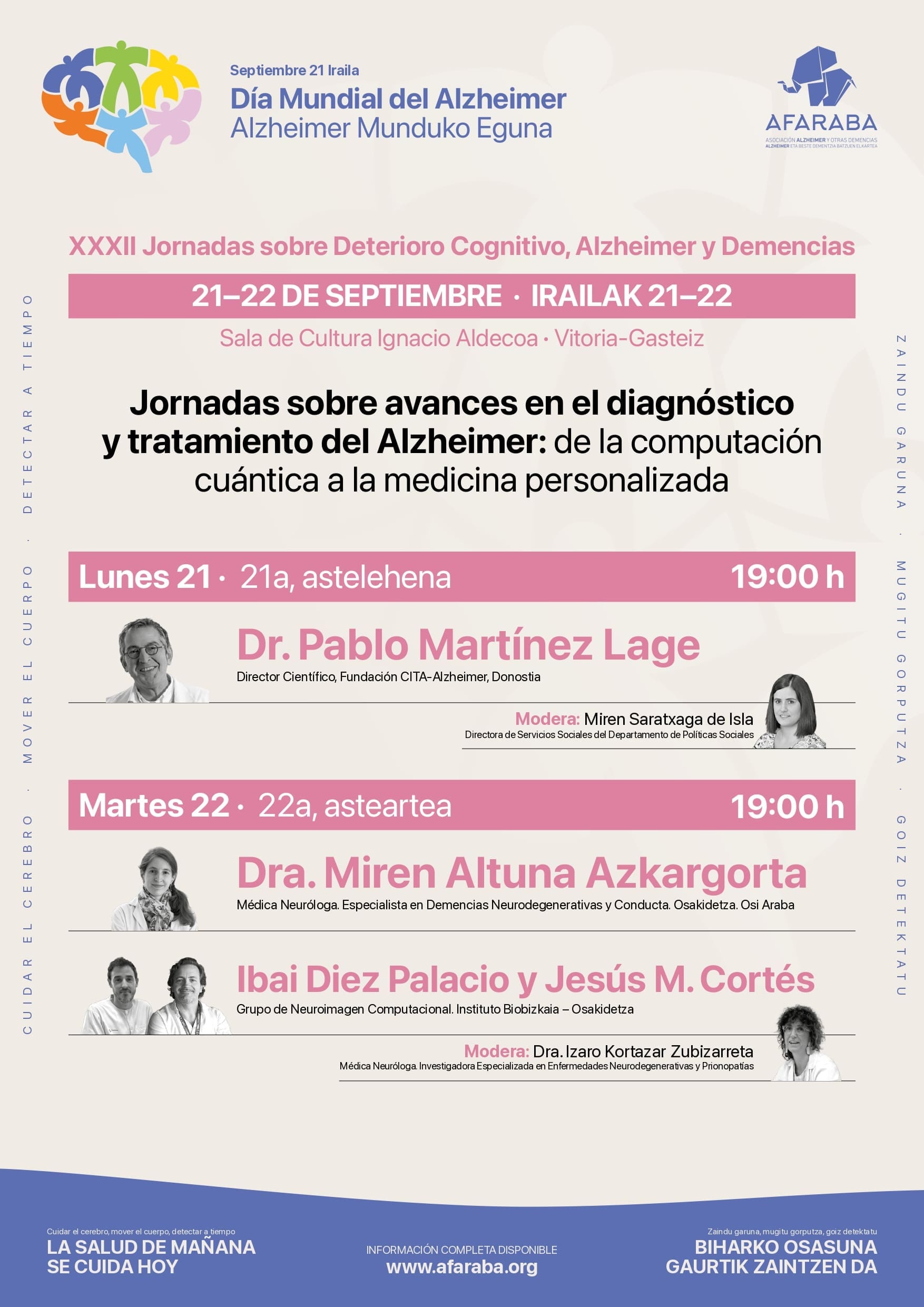 Jornadas sobre avances en el diagnóstico y tratamiento del Alzheimer: de la computación cuántica a la medicina personalizada