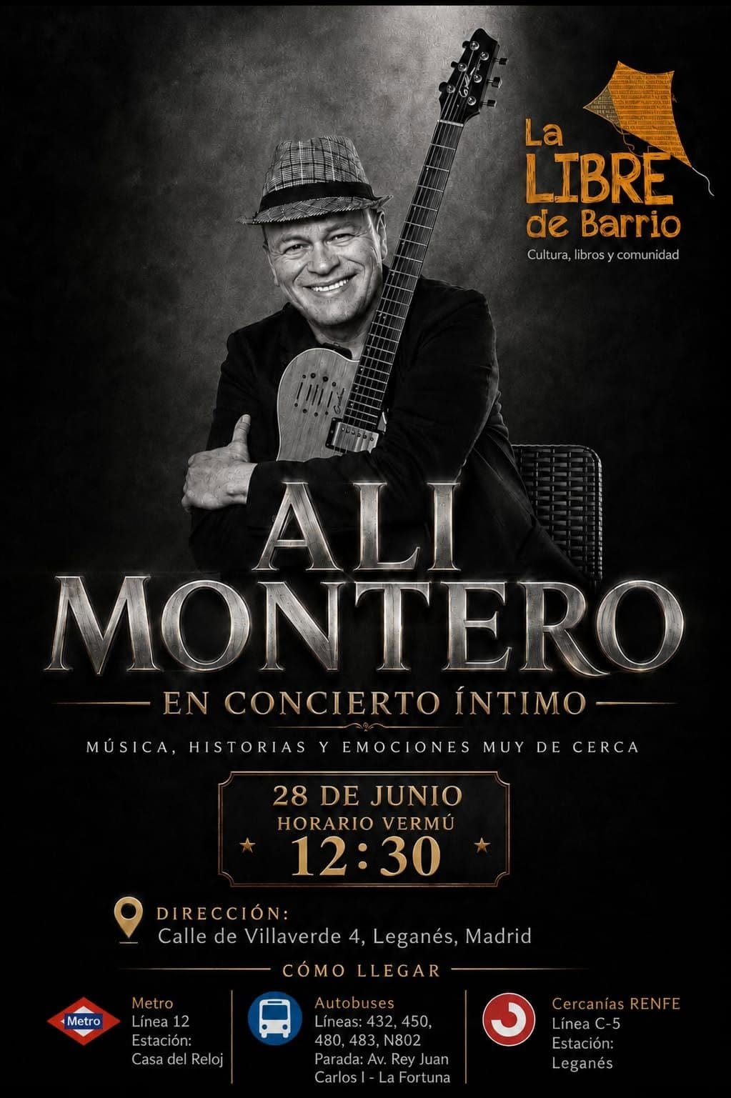 Ali Montero en concierto íntimo