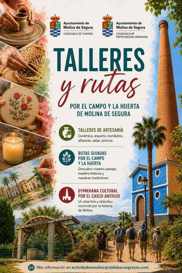 Talleres y rutas por el campo y la huerta: artesanía y tradiciones