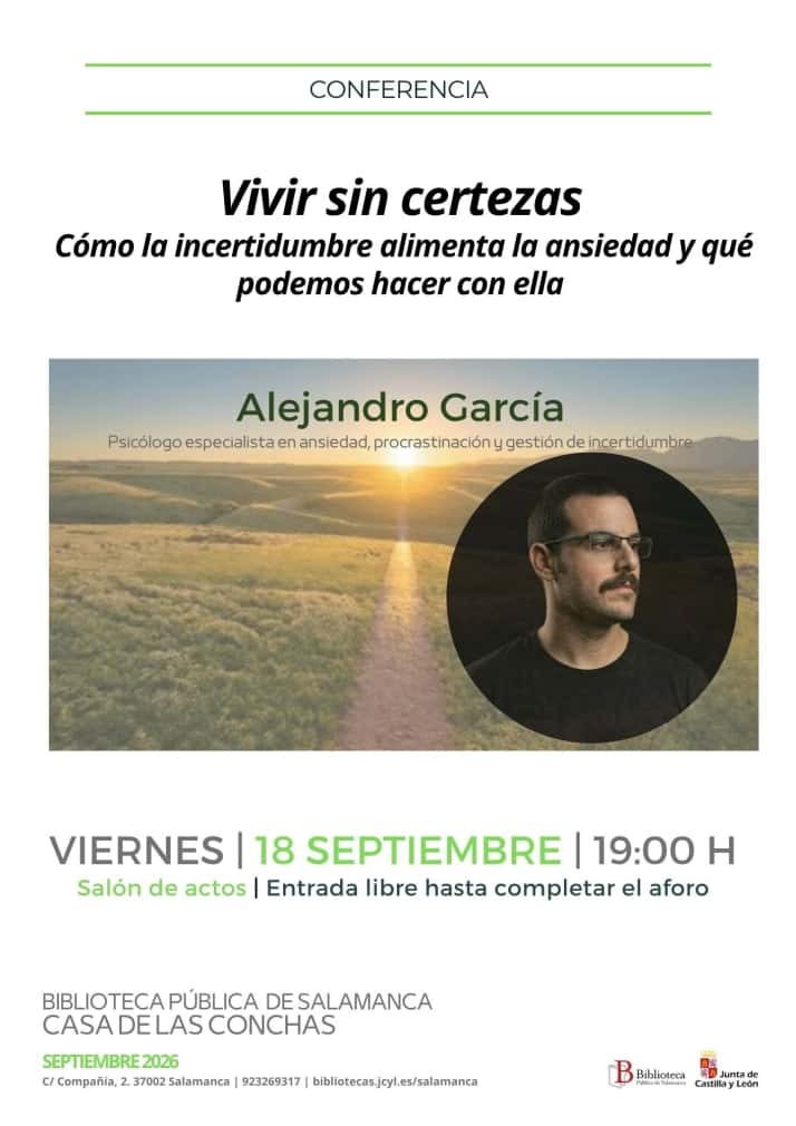 Vivir sin certezas. Ansiedad, procrastinación y gestión de incertidumbre