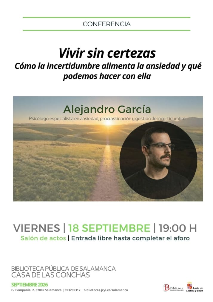 Vivir sin certezas. Ansiedad, procrastinación y gestión de incertidumbre