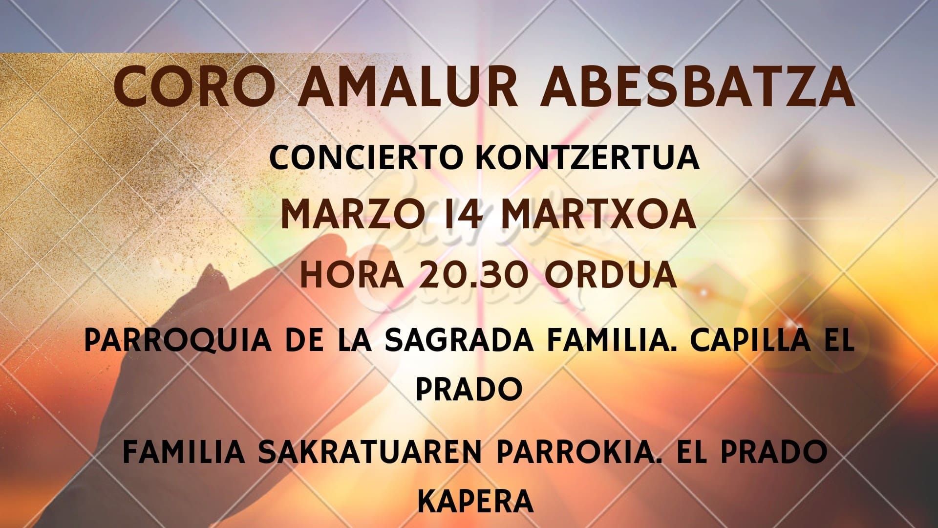 Concierto de música religiosa con el coro Amalur