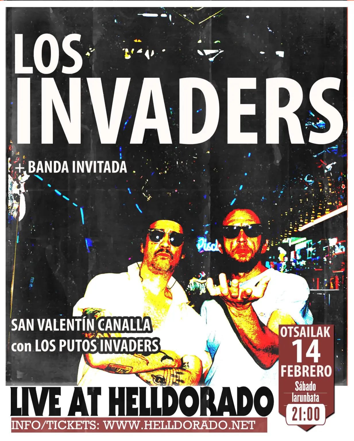 SAN VALENTÍN CANALLA con LOS PUTOS INVADERS