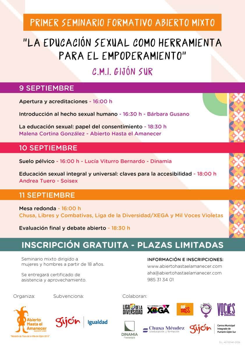 Seminario formativo: La educación sexual como herramienta para el empoderamiento