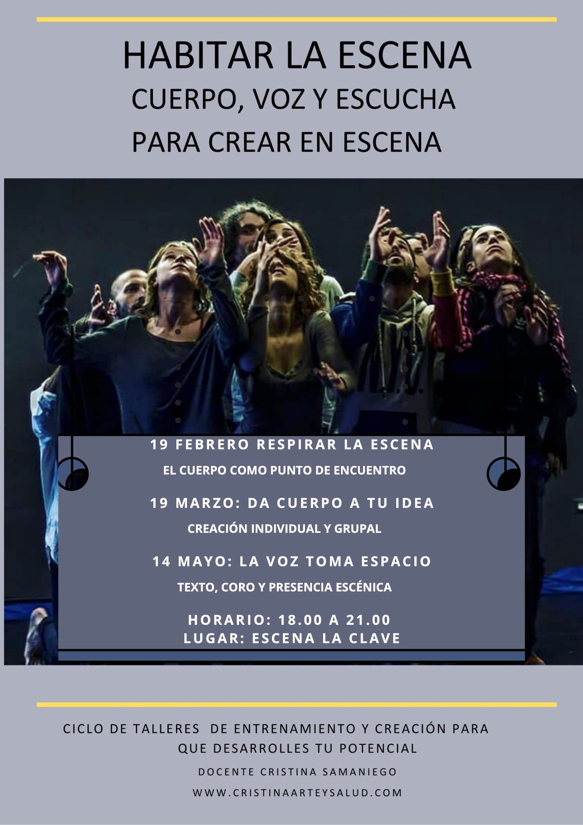 Da cuerpo a tu escena: Cuerpo, voz e imaginación en la creación individual