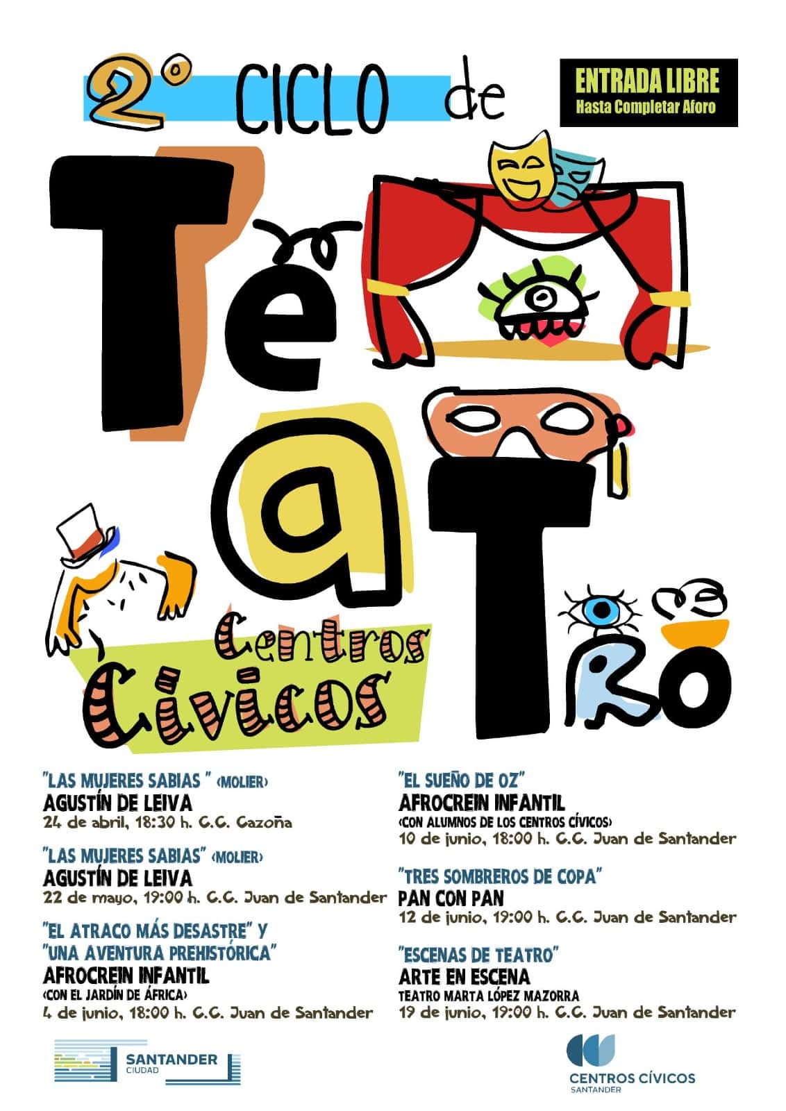 Tres sombreros de copa - II Ciclo de teatro en Centros Cívicos