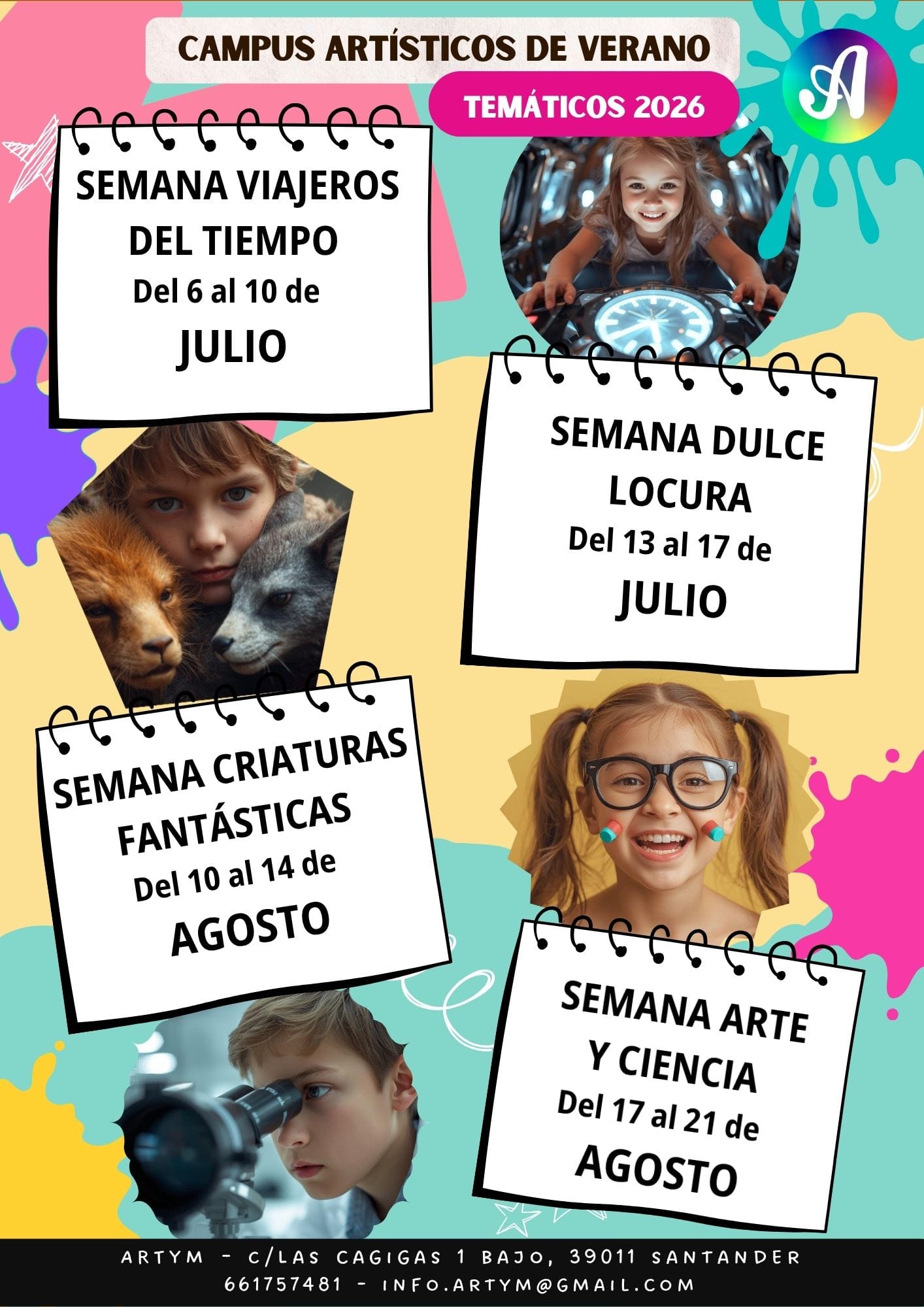Campus artísticos de verano: Viajeros del tiempo