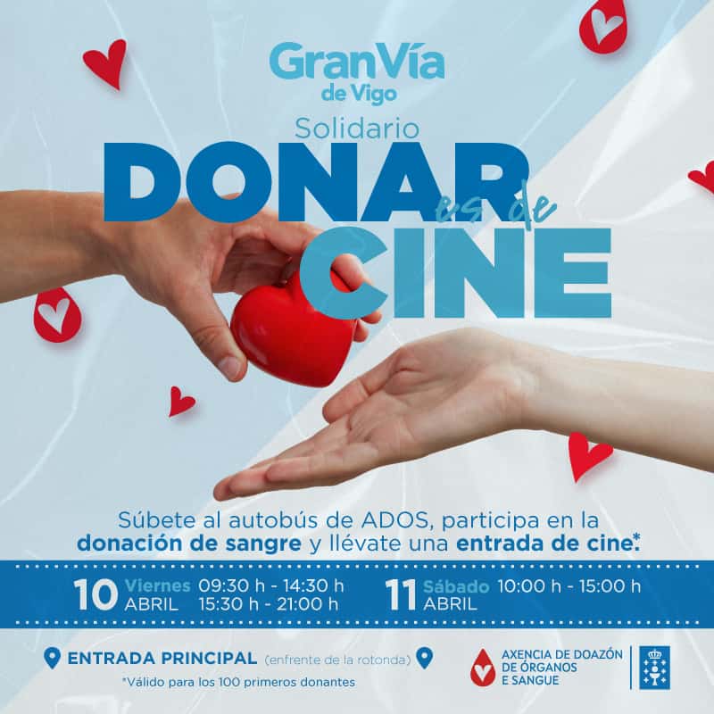 Campaña de donación de sangre 'Donar es de cine'