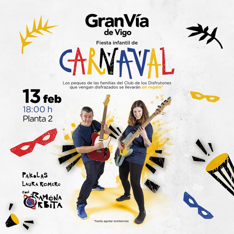 Fiesta Infantil de Carnaval con Pakolas y Laura Romero