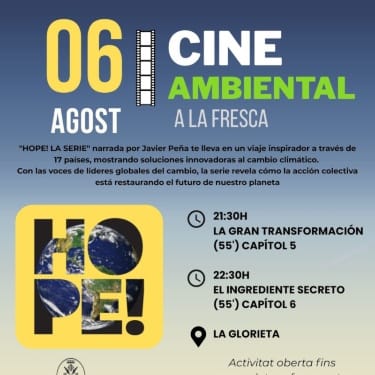 Ecoactividades verano 2026: Proyección de 'Hope! la serie'
