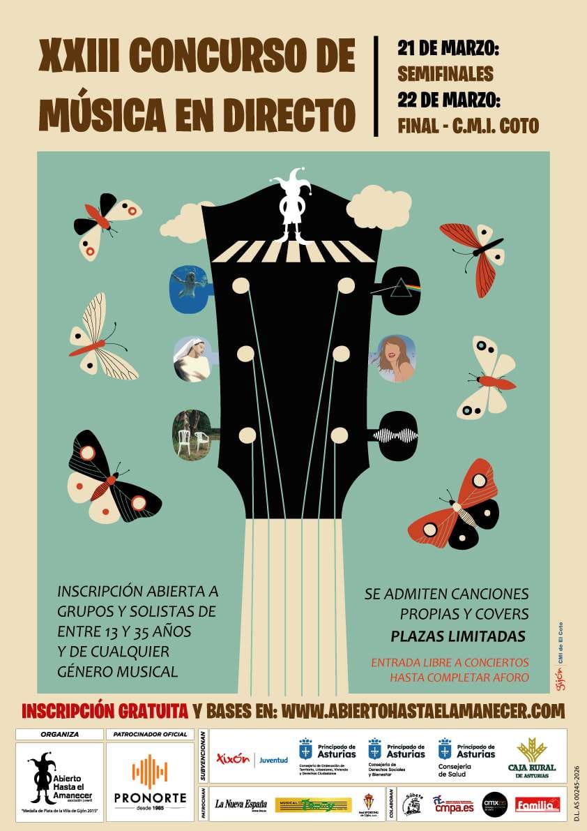 XXIII Concurso de música en directo 'A.J. Abierto hasta el amanecer'