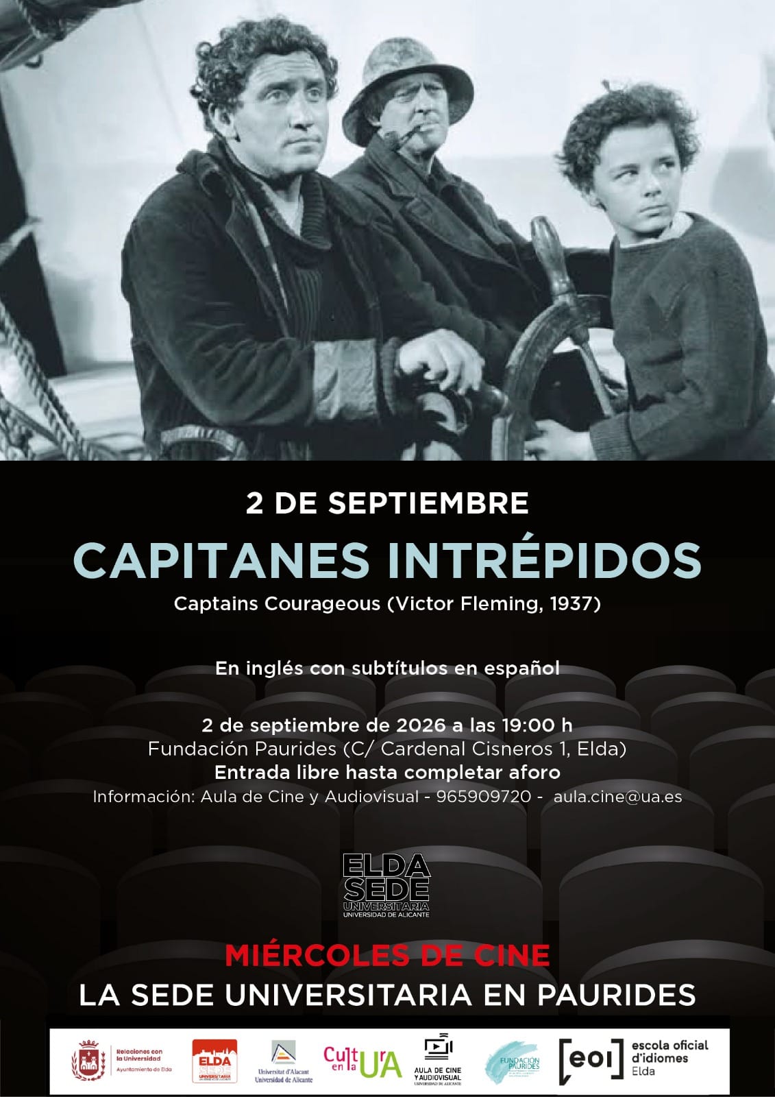 Proyección de 'Capitanes Intrépidos'