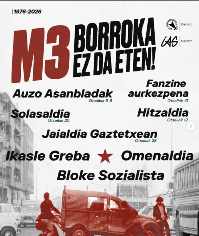 Presentaci贸n del fanzine: Martxoak 3 borroka ez da eten