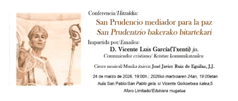 San Prudencio mediador para la paz