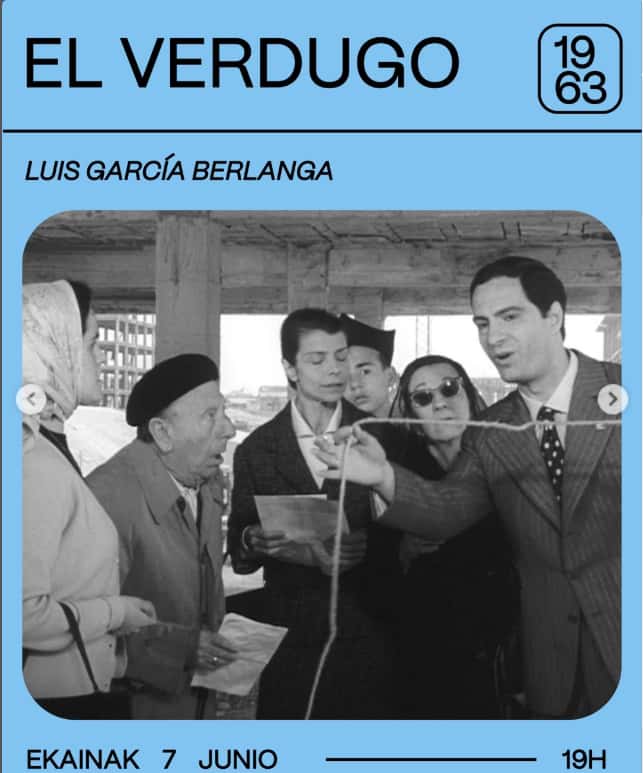Proyección de 'El verdugo'