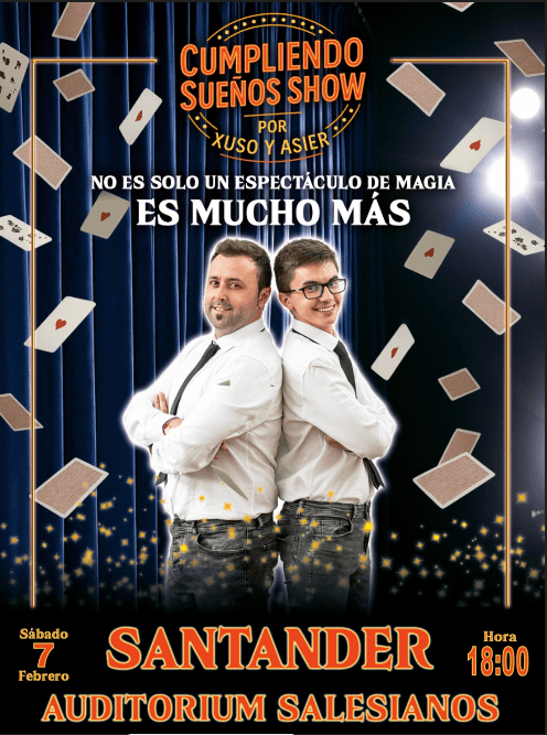 'Cumpliendo Sueños' con los ilusionistas Xuso y Asier Moon
