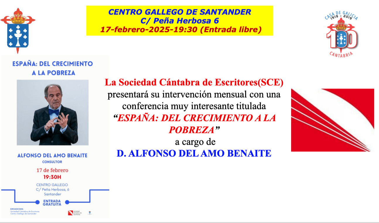 Espa帽a: del crecimiento a la pobreza, conferencia de Alfonso del Amo