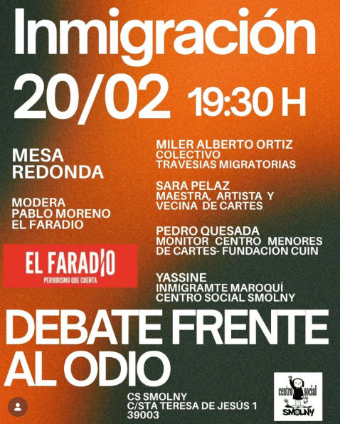 Mesa redonda 'Inmigraci贸n: Debate frente al odio'