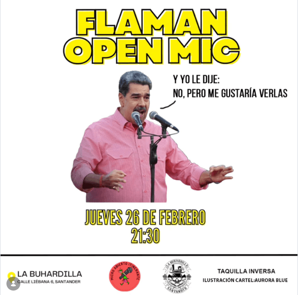Flaman Open Mic. Club de comedia