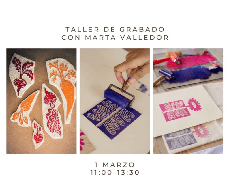 Taller de grabado con Marta Valledor