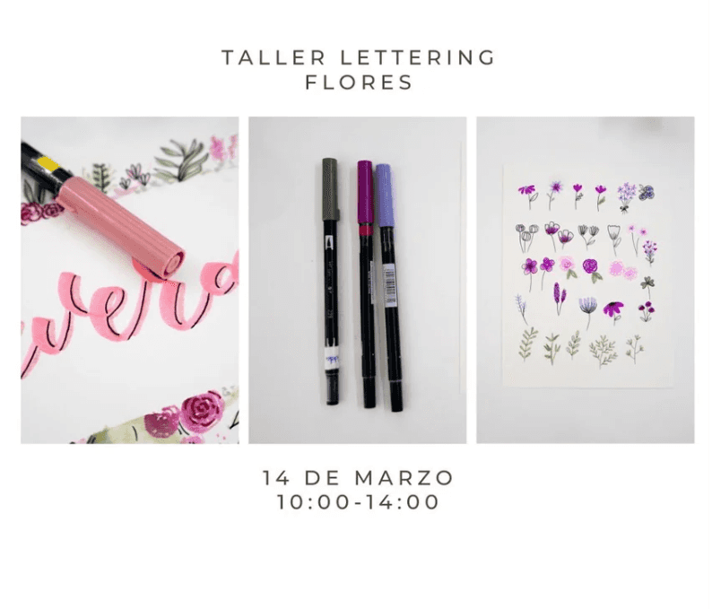 Taller de Lettering y flores