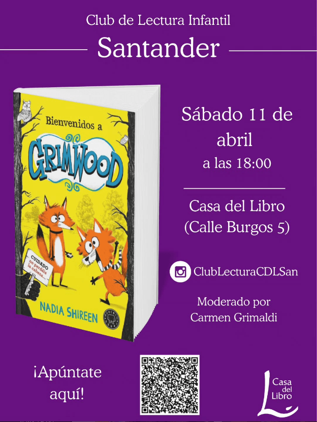 Club de lectura infantil: Bienvenidos a Grimwood