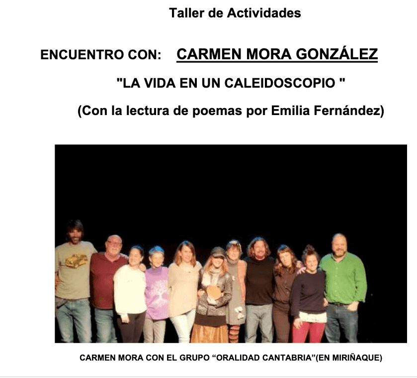 La vida en un caleidoscopio. Encuentro con Carmen Mora González