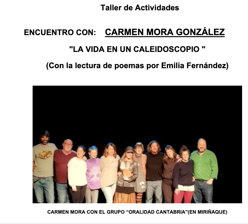 La vida en un caleidoscopio. Encuentro con Carmen Mora González