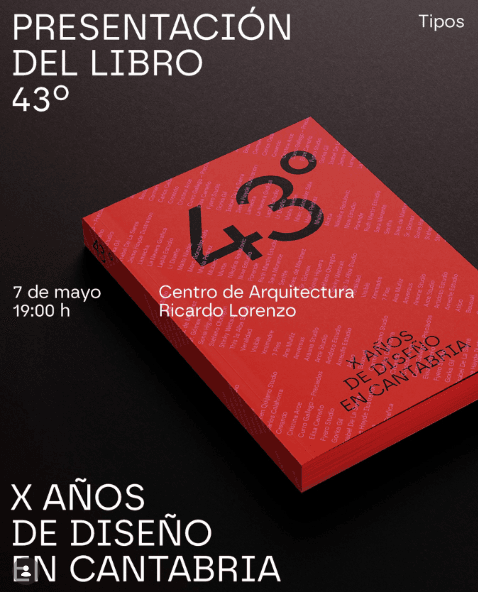 Presentación del libro '43º. X años de diseño en Cantabria'