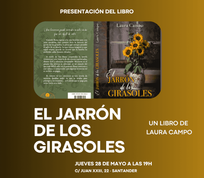 Presentación del libro 'El jarrón de los girasoles', de Laura Campo