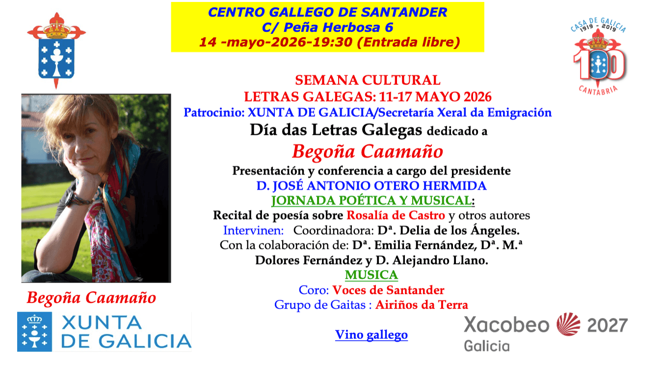 Día de las Letras Gallegas: Jornada poética y musical