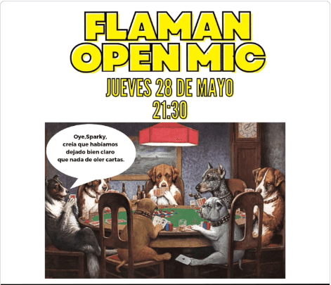 Flaman Open Mic. Club de comedia
