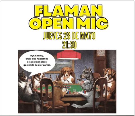 Flaman Open Mic. Club de comedia