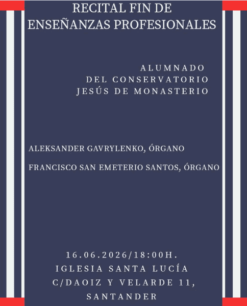 Recital de alumnos del Conservatorio Jesús de Monasterio