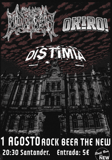 Conciertos de las bandas Midriasis, Distimia y Okiro
