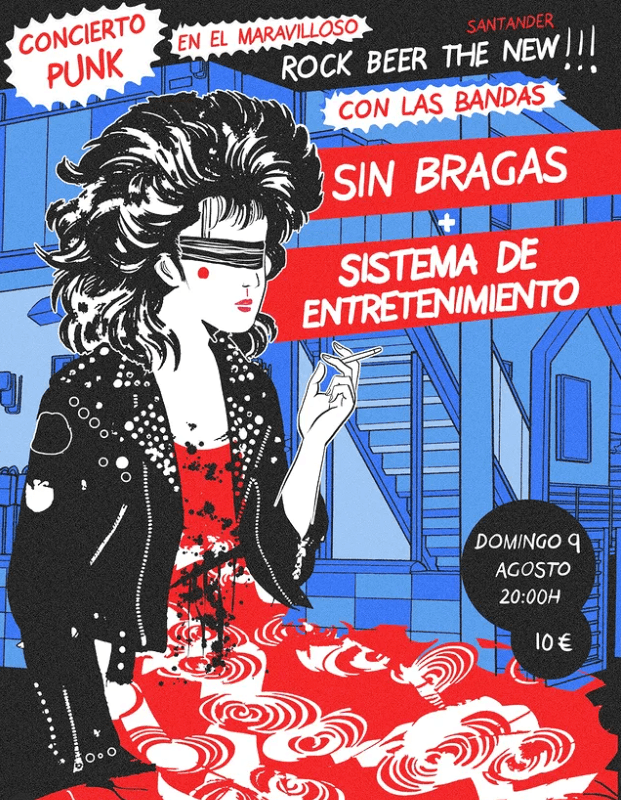 Conciertos de las bandas Sin Bragas y Sistema de Entretenimiento
