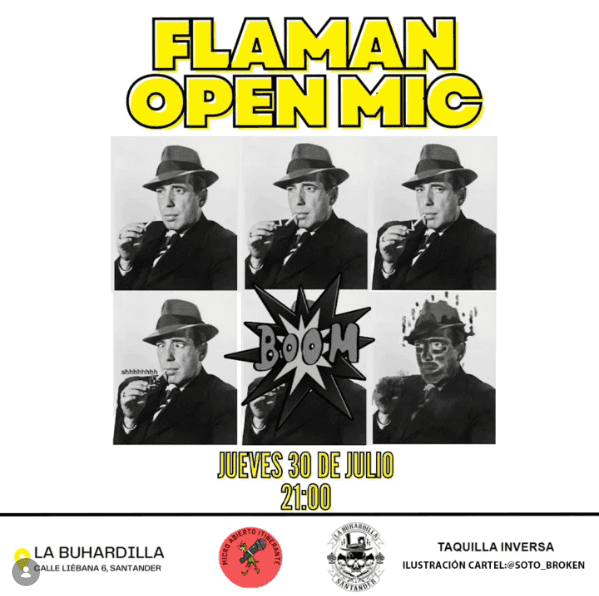 Flaman Open Mic. Club de comedia