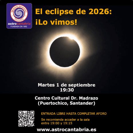 El eclipse de 2026: ¡Lo vimos! - Charla con AstroCantabria