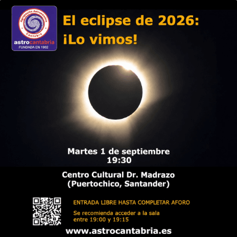 El eclipse de 2026: ¡Lo vimos! - Charla con AstroCantabria