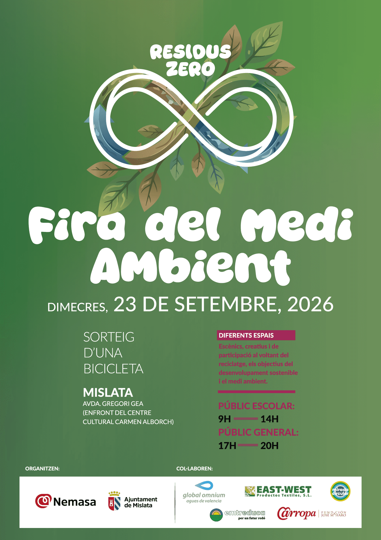XIII Edición Feria de Medio Ambiente 2026: Residus Zero