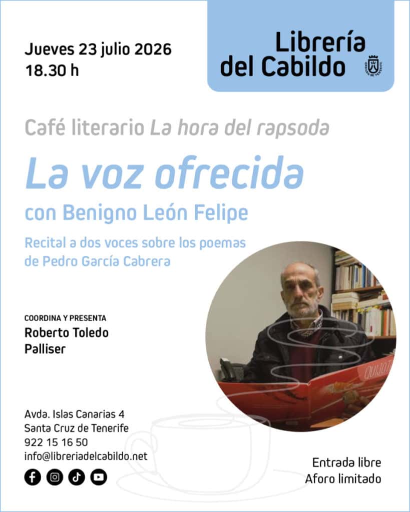 La Librería del Cabildo pone voz a la poesía de Pedro García Cabrera