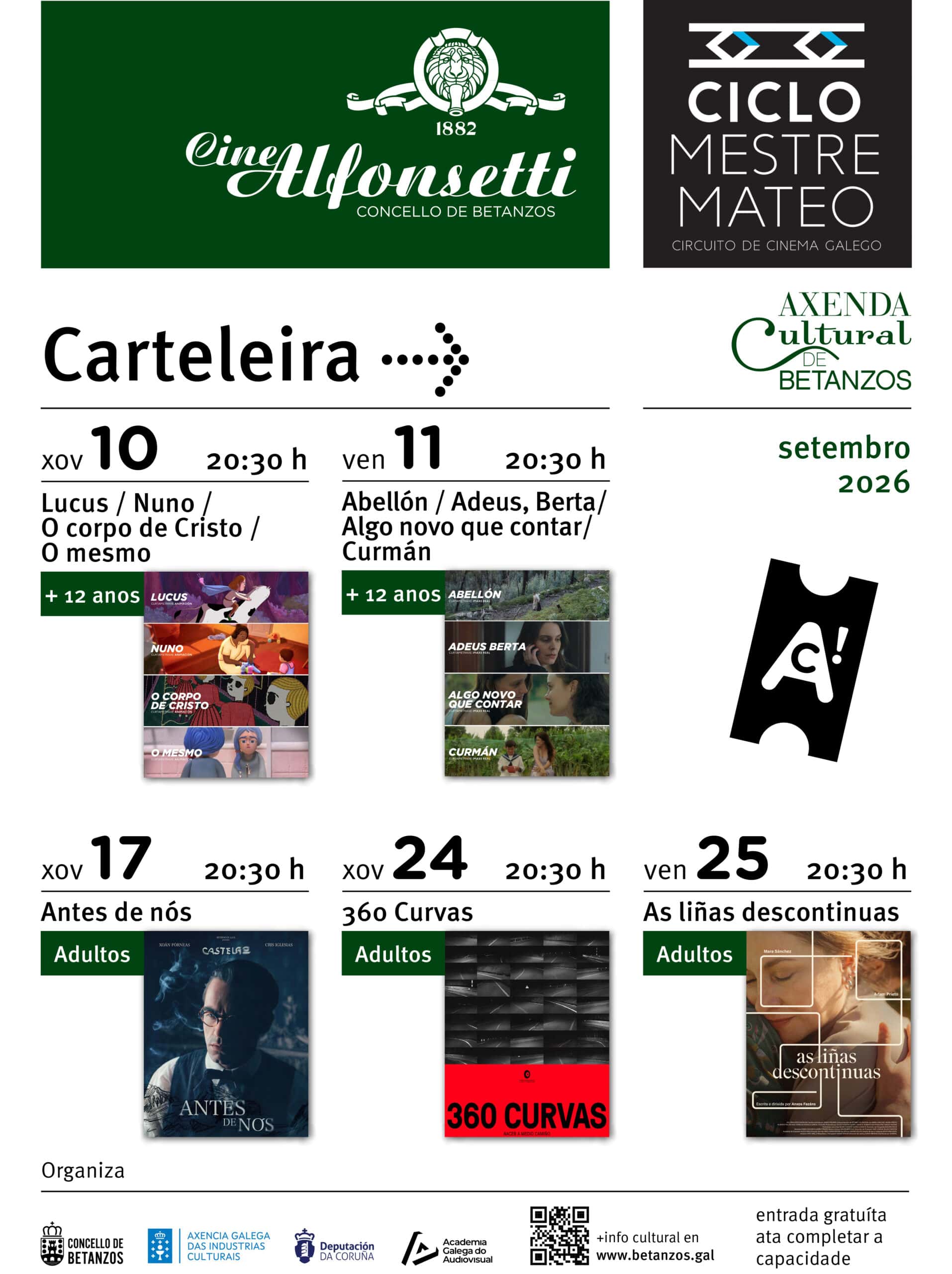Ciclo Mestre Mateo 2026. Lucus, Nuno, O mesmo e El corpo de Cristo