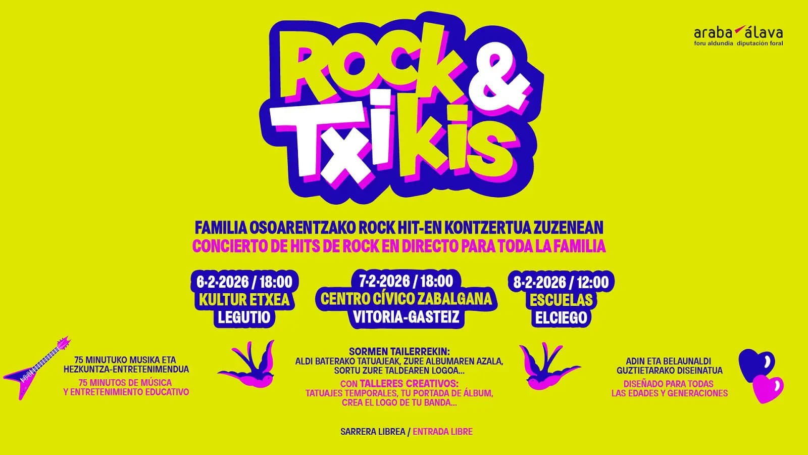 Rock para txikis con el oso Rosendo