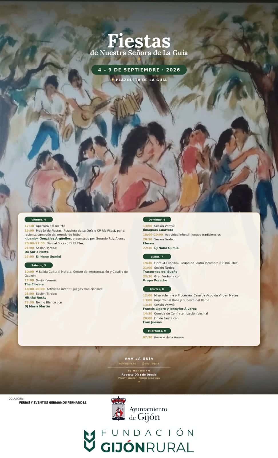 Fiestas de Nuestra Señora de La Guía 2026