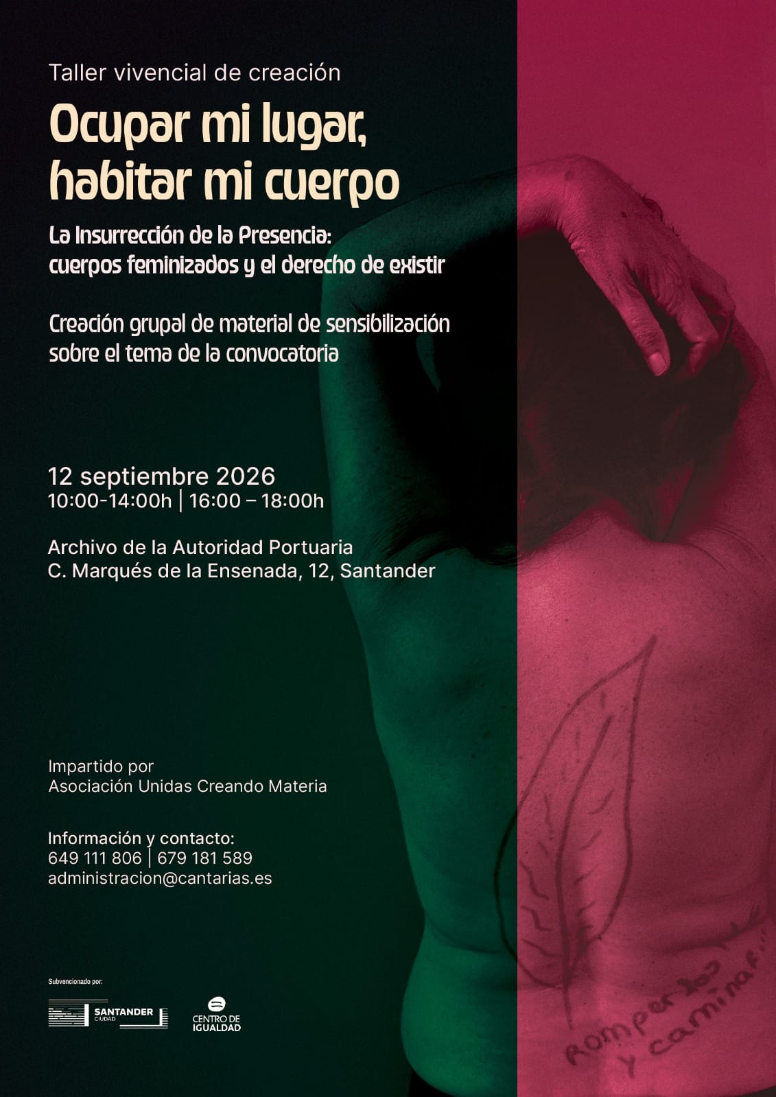 Taller Vivencial 'Ocupar mi lugar, habitar mi cuerpo'