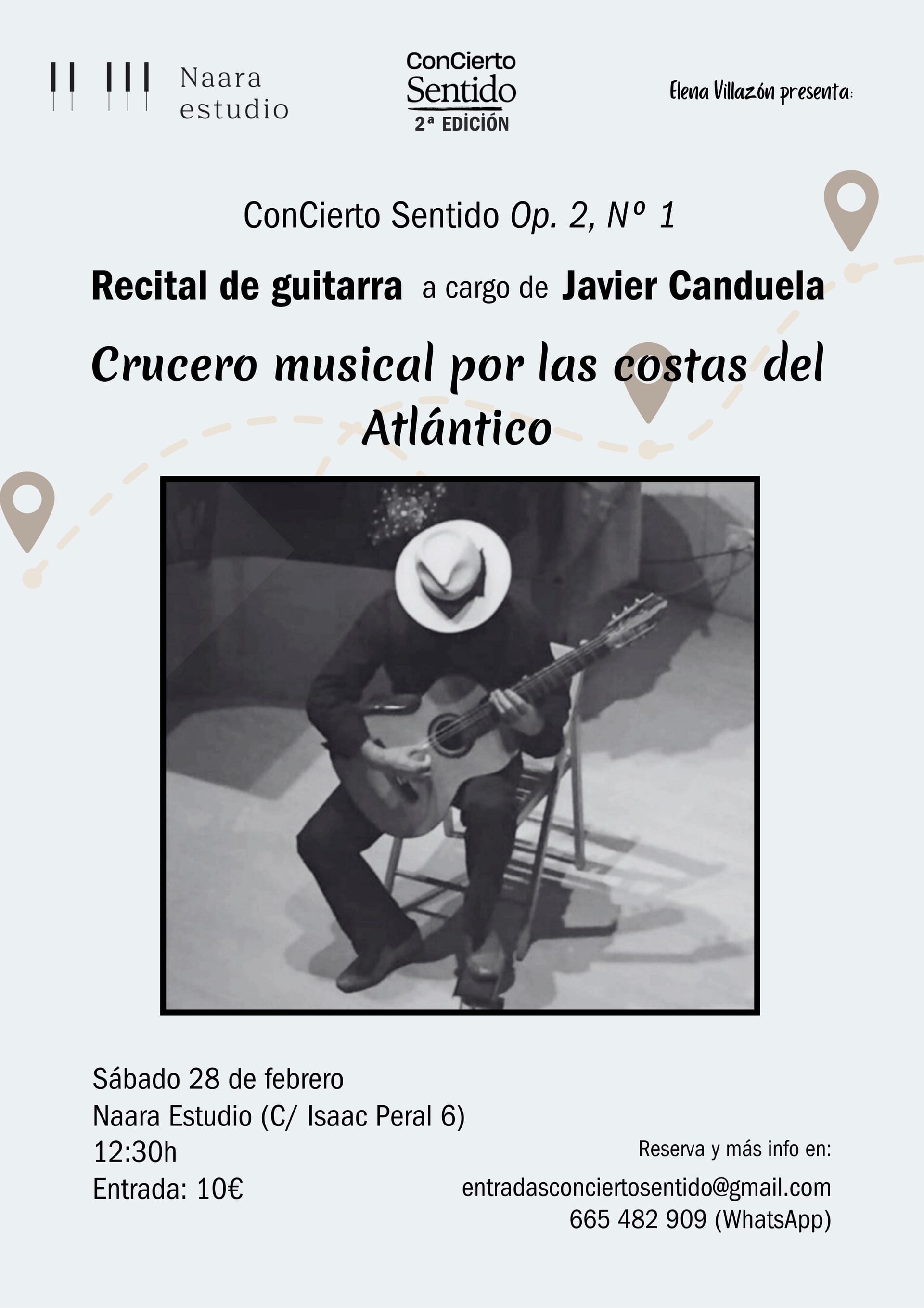 ConCierto Sentido: recital de guitarra de Javier Canduela