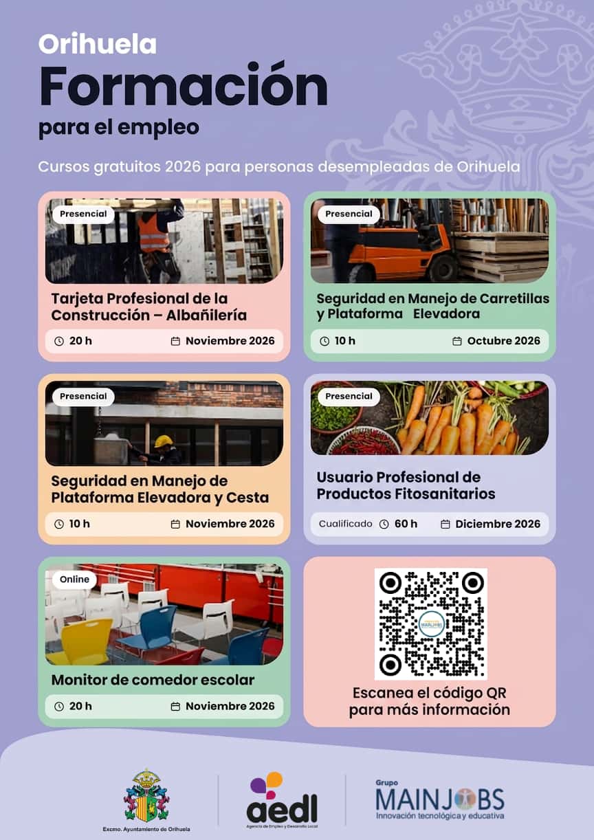 Cursos de formación AEDL en Orihuela